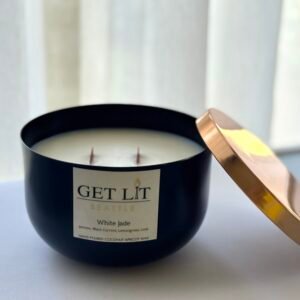 White Jade Large Candle - Seasonal