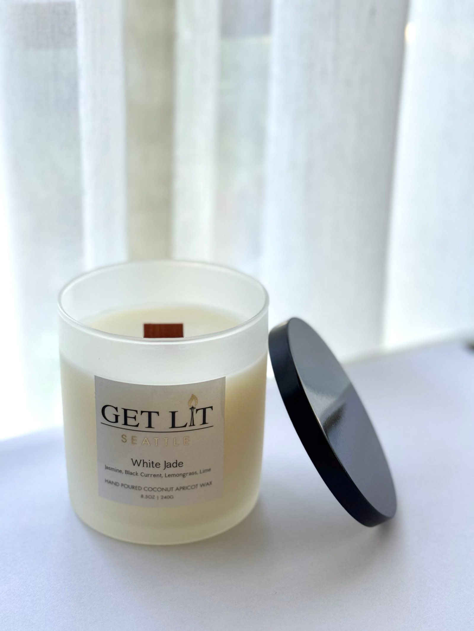 White Jade Candle - Seasonal - Image 2