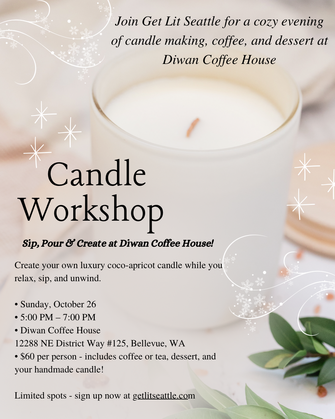 Candle Making Workshop 10/26