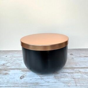 Large Black Luxury Candle Vessel 19oz