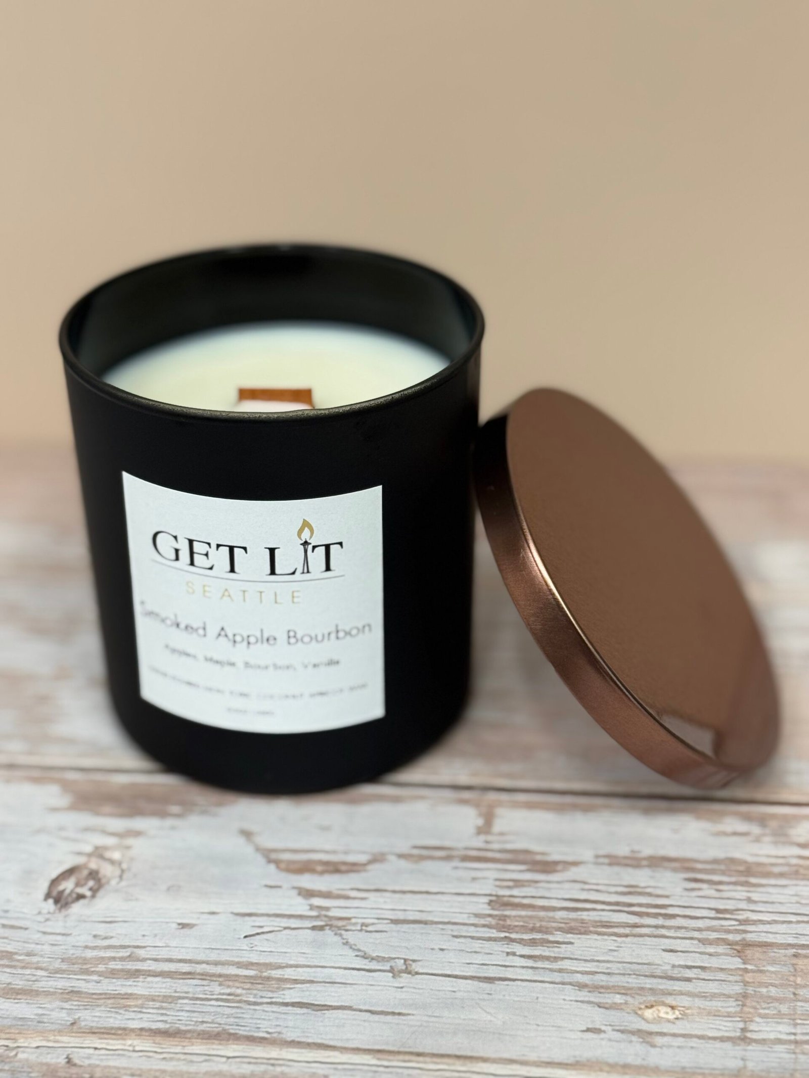 Smoked Apple Bourbon Candle - Seasonal - Image 2