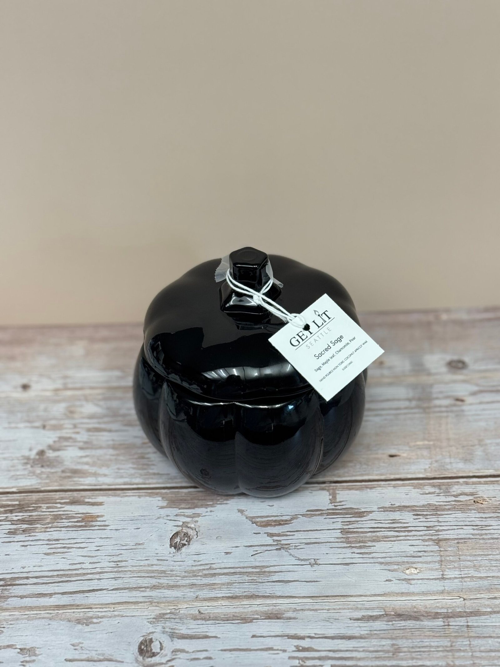 Black Pumpkin Candle - Image 4